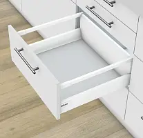 Выдвижной ящик BLUM TANDEMBOX antaro, L-500 мм, высокий D (1 рейлинг), белый — купить оптом и в розницу в интернет магазине GTV-Meridian.